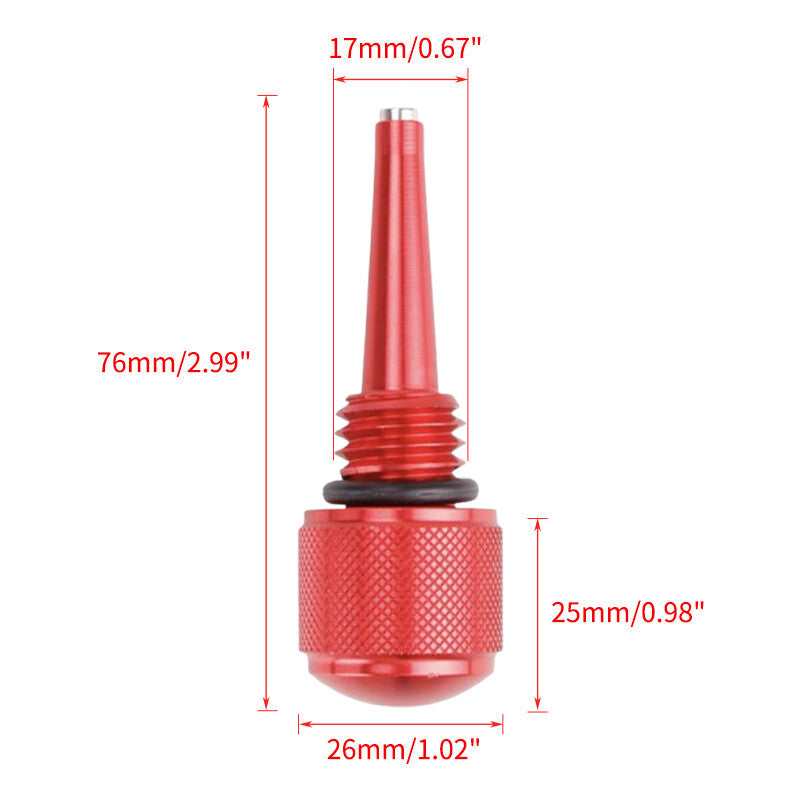 55201 Magnetic Oil Dipstick for Yamaha Predator Inverter Generators Red 2PCS
