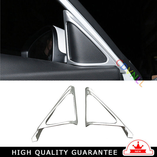 A Post Front Triangle Cover Trim 2 for Honda Accord 10th 2018-2022 Sliver Matte