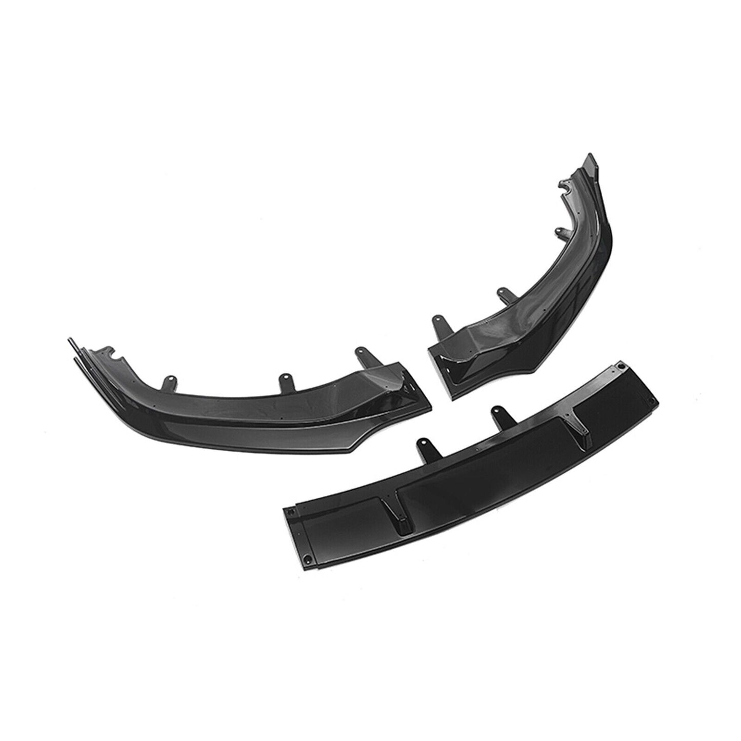Gloss Black Front Bumper Splitters Lip for BMW 8 Series G14 G15 G16 2018 19-23
