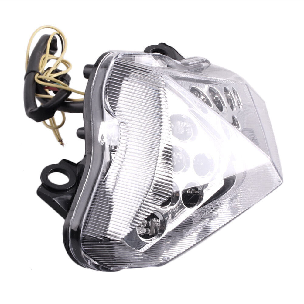Motorcycle Brake Turn Signal Tail Light for Kawasaki EX650 2010 2011 2012 Clear