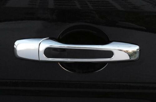 8PCS Chrome style Exterior Side Door Handle Cover Trim for Ford Explorer 16-19