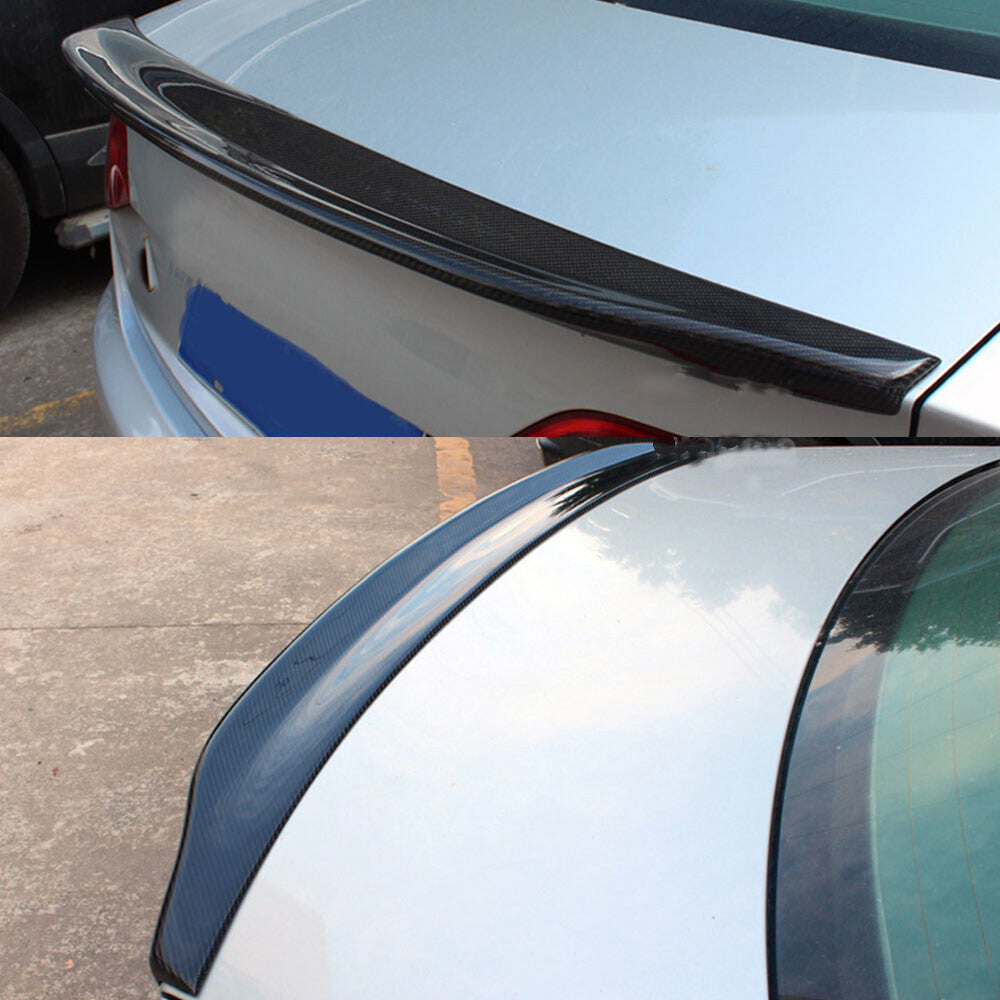 Fit for Audi A4 B8 2009-2012 Sedan Real Carbon Fiber Rear Trunk Spoiler Wing Lip