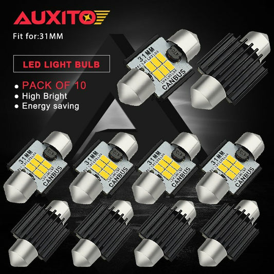 AUXITO 10th Generation CANBUS 3020SMD 31 Full Mountain LED Lighting Fixtures