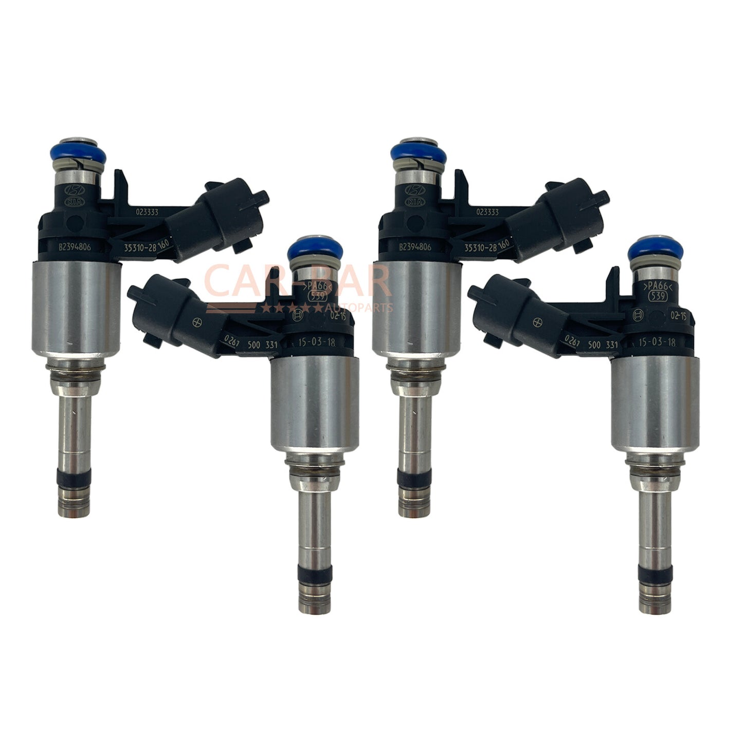 4x Fuel Injector 353102B160 for 2012-15 for Hyundai Accent for Kia Rio Soul 1.6T