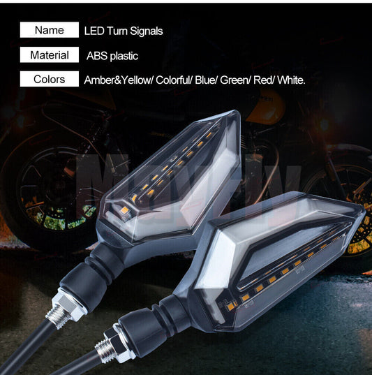 LED Turn Signals Blinker Light Fit For 400 300 250R 500R 650 Z900 Z1000