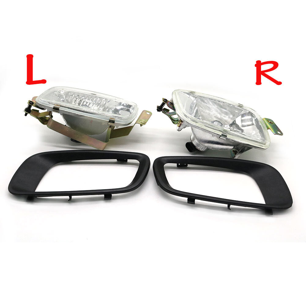 Front Fog Lights Lamps+Cover for MITSUBISHI Pajero/MONTERO MK3 2000-2003 01 02