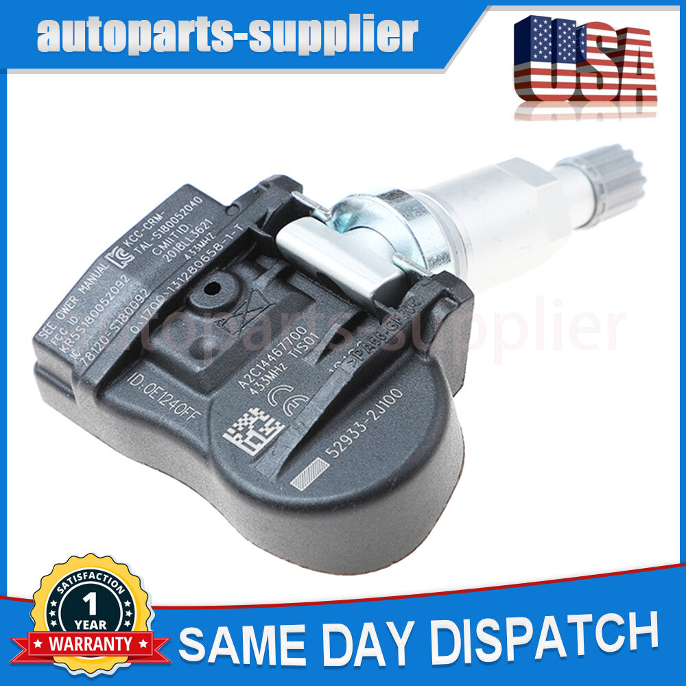 4-pack Tire Pressure Sensors TPMS 52933-2J100 for Kia Rio for Hyundai for Genesis