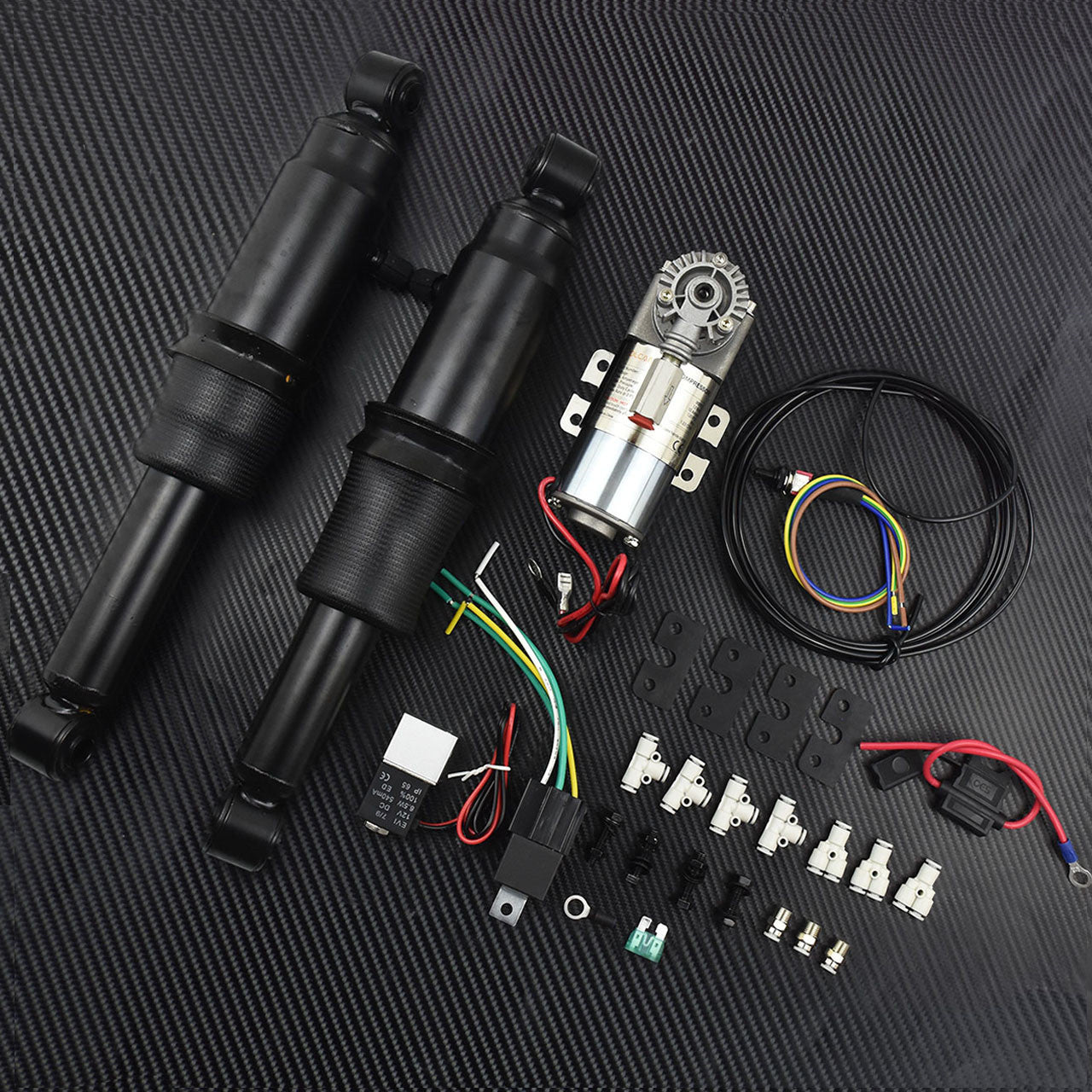 Rear Air Ride Suspension Set Fit for Harley Street Glide Electra Glide 1994-2018