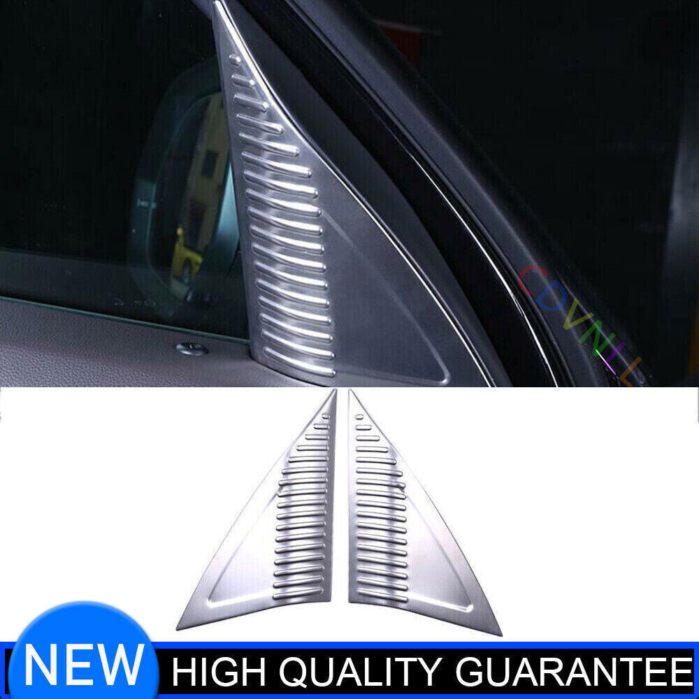 for Volkswagen Atlas 18-23 Steel Silver A Pillar Post Front Triangle Frame Trim
