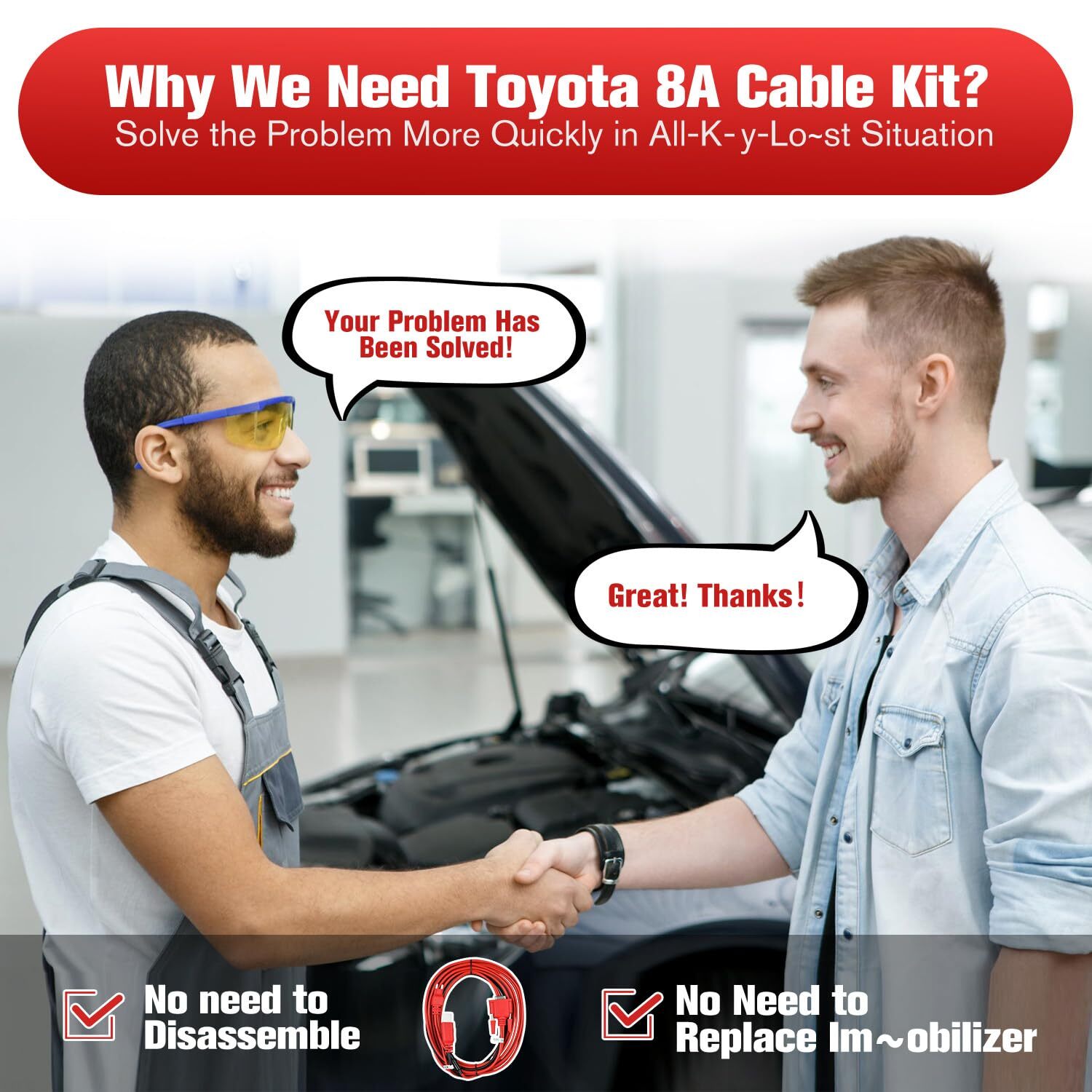 8A Non- for Smart All Keys Lost Adapter for Toyota IM508, IM608  APB112
