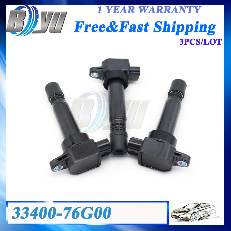 33400-76G00 3XIgnition Coil for Suzuki 00-02 Alto HA12/23 Wagon R+MA61 98-00 1.0
