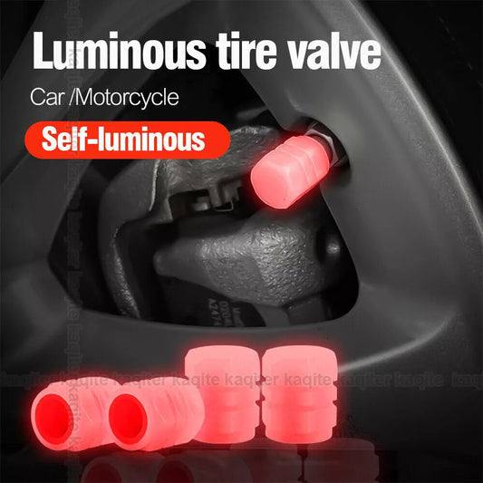 4PCS Car Auto Wheel Tire Tyre Air Valve Stem LED Light Caps Cover Accessories