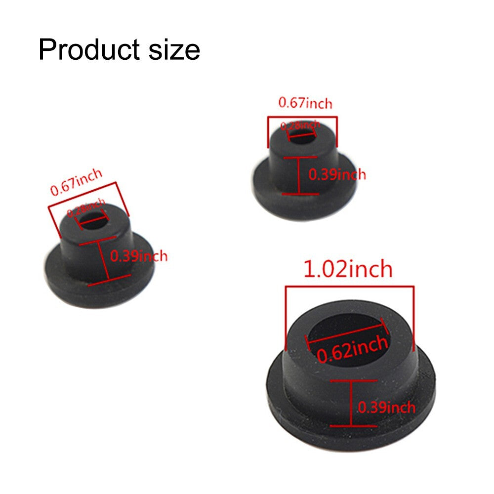 3PCS Tailgate Rubber Plug Spare Tire Delete Hole Fill for Jeep for Wrangler JL 2018+