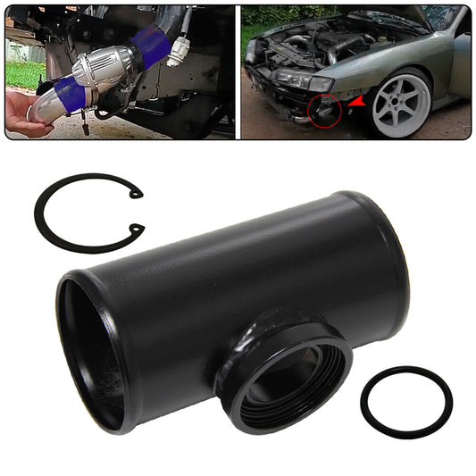 3 76mm Flange Adapter Piping For HKS SSQV SQV BOV Blow Off Valve Tube Pipe BK