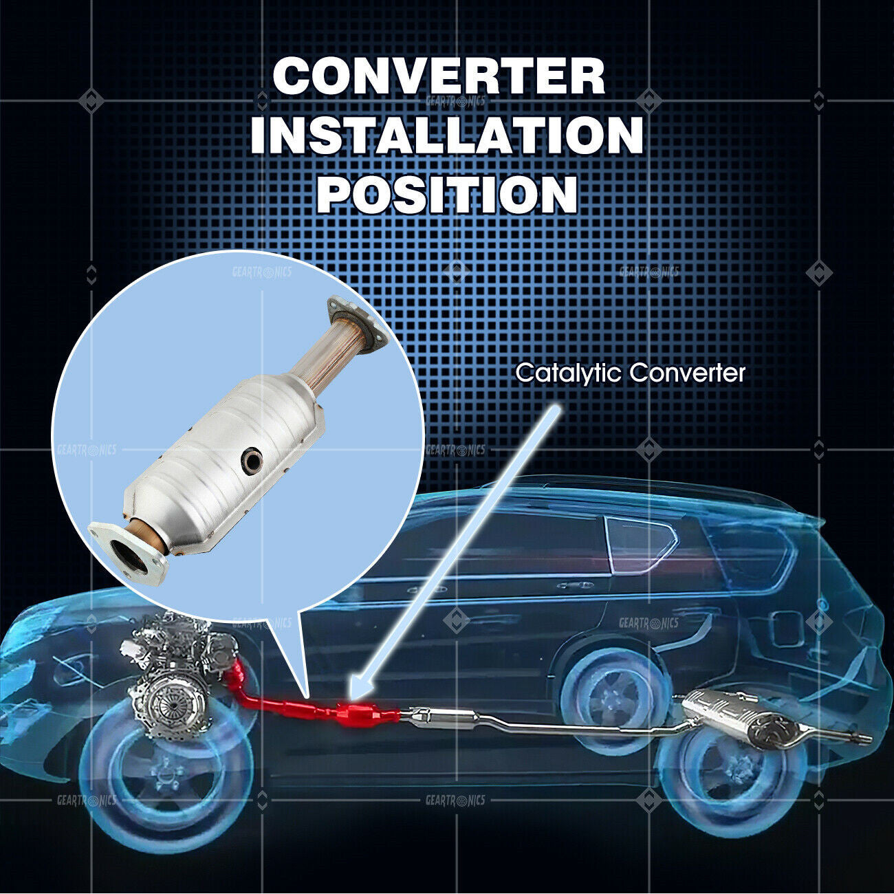 Galvanized Cat Converter For 2004-2008 for Acura TSX 2.4L Direct fits Gaskets
