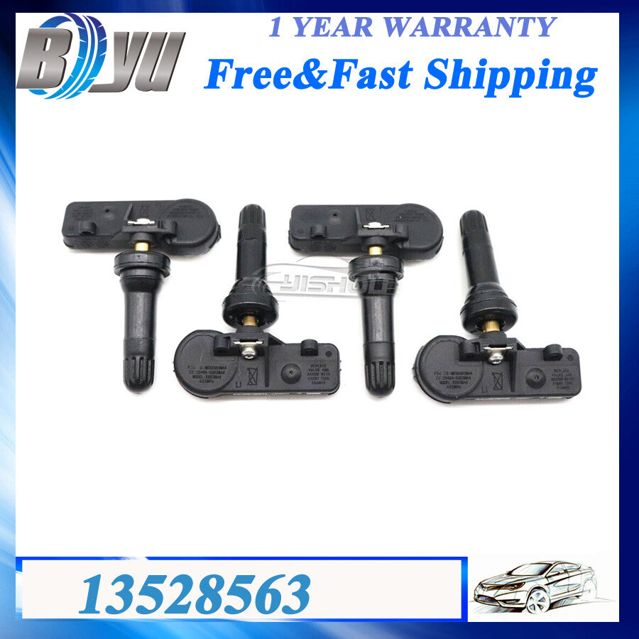 TPMS 13528563 Set Tire Pressure Sensors For 2019-2023 Silverado for Sierra 1500 4PCS