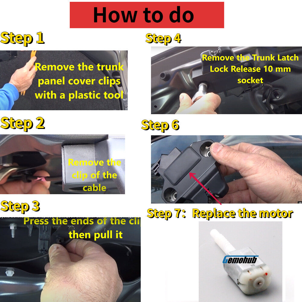 10pcs Deck Lid Latch motor for 2002-2006 for Honda CR-V 2004-2009 for Cadillac SRX