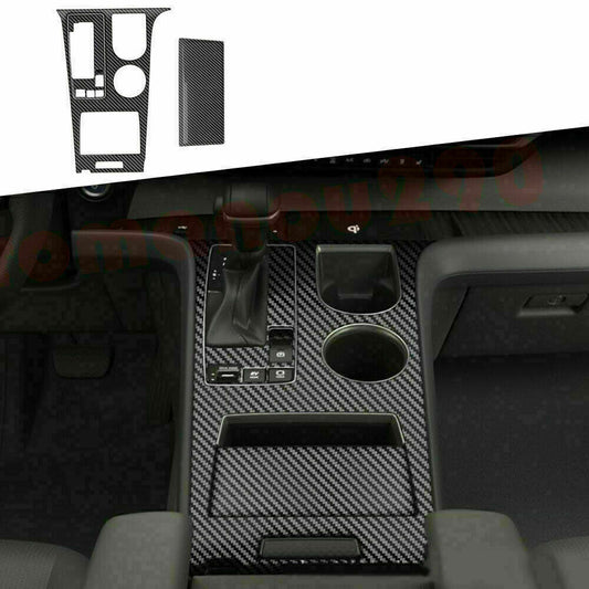 for Toyota for Sienna 2021-2023 Carbon Fiber Style Inner Gear Shift Panel Cover Trim
