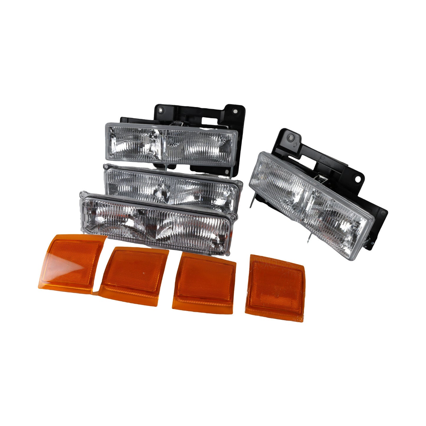 2pcs Headlight Assembly for 1994-1999 for chevy C/K headlights GM2503101, GM2502101