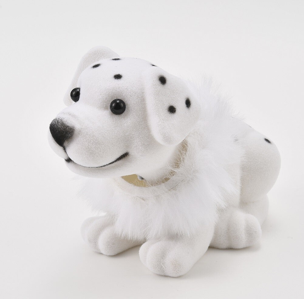 Shaking Head Dog Cool Puppy Dalmatians Car Dashboard Interior Decor White