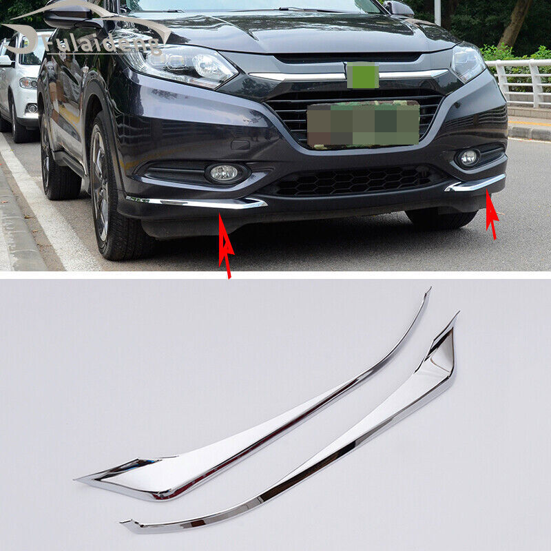 for Honda Vezel HR-V 2016-2018 Front Bumper Protector Corner Side Guard Trim 2P