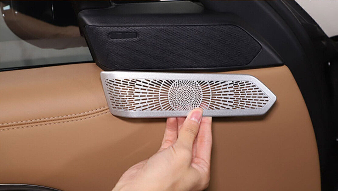 for Range Rover Sport 2023-25 Cover Trim A Pillar Speaker Sound Silver Steel 2X