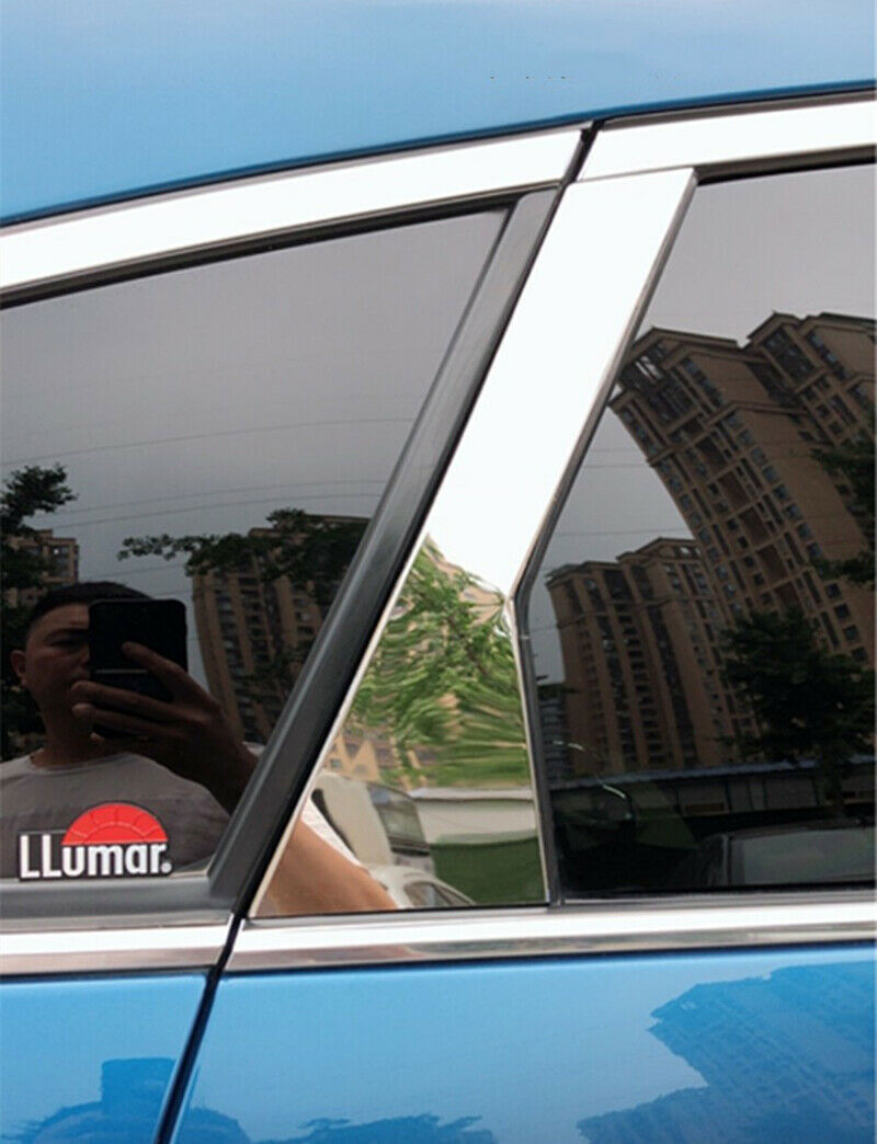 Chrome Pillar Trim for Cadillac SRX 2010-2016 6Pcs Car Door Cover Mirrored Posts