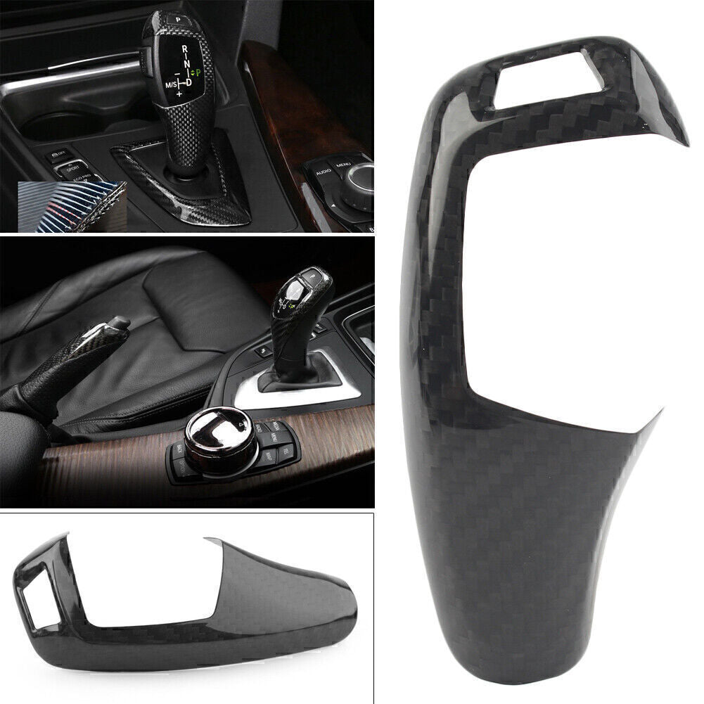 Verkleidung Schaltknauf Abdeckung f¨¹r for BMW 1 2 3 4 5 F20 F30 F31 Kohlefaser