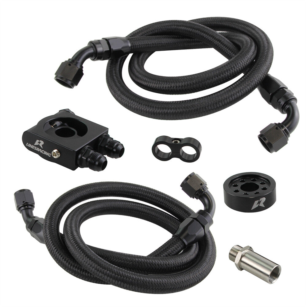 Oil Filter Sandwich Adapter with Hose Kit for Subaru BRZ for Scion -S GT86 FT86 BK