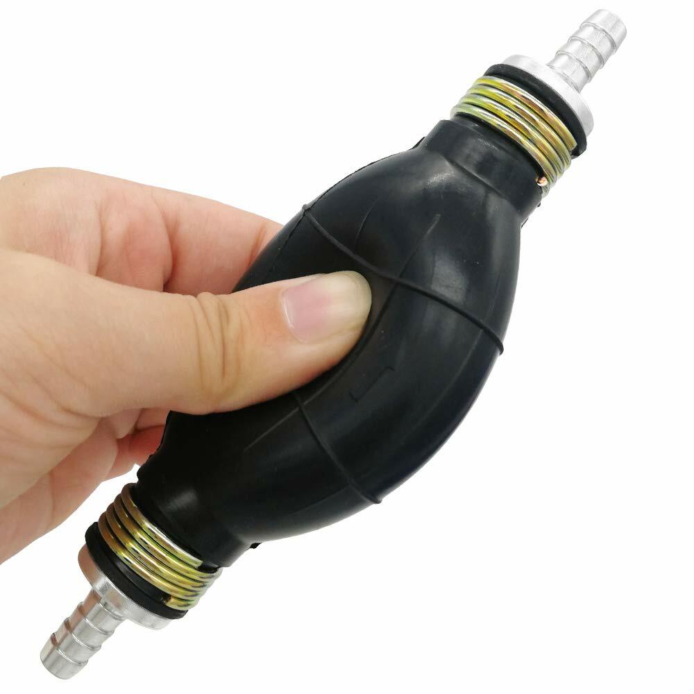 8mm Hand Pinch Fuel Pump Hand-actuated Liquid Transfer For Gas Petrol Diesel Car