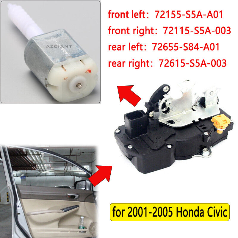 Door Lock Actuator Motor for 2003-2008 for Honda Fit MK1 FC-280SC-20150 VD304510
