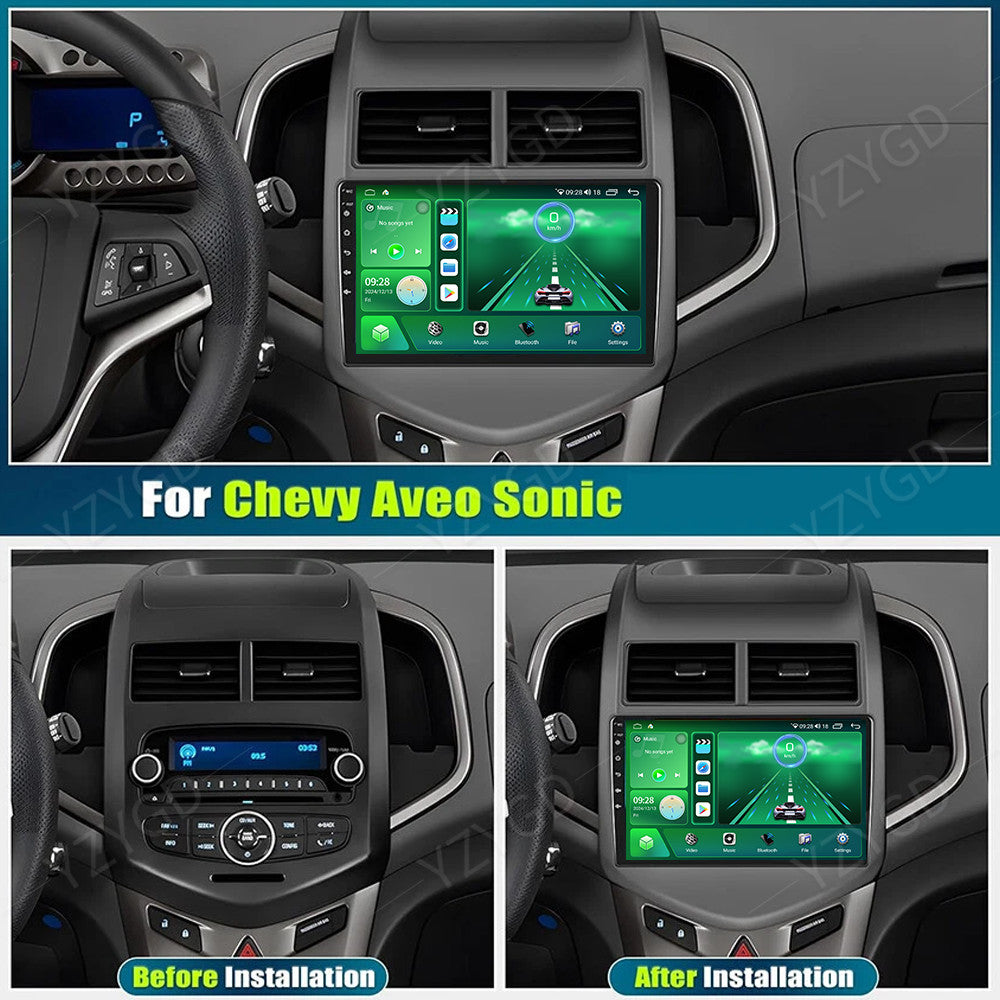 for Chevrolet Sonic Aveo 2012-2016 GPS Screen Android Carplay Car Stereo Radio