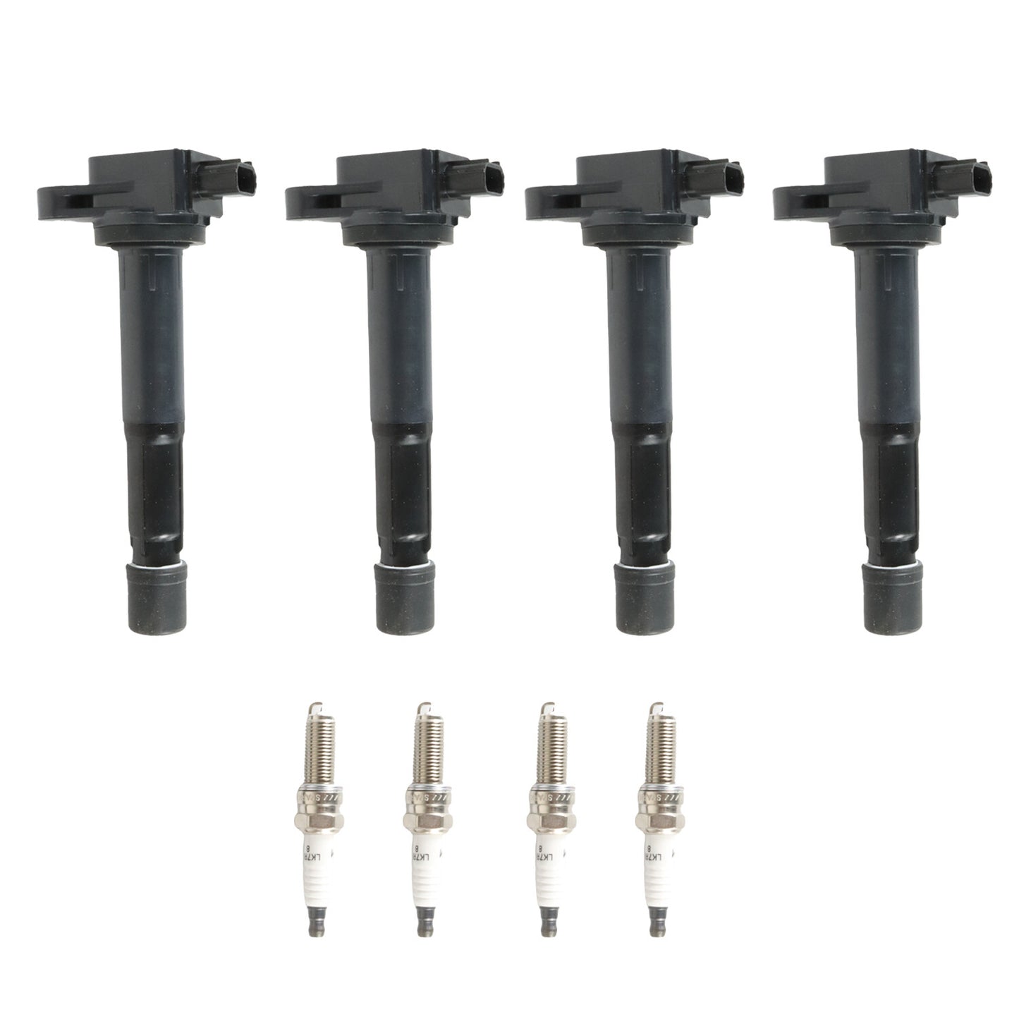 4pcs Ignition Coils+4pcs Iridium Spark Plug for 09-2014 TSX L4 2.4L UF629+97390