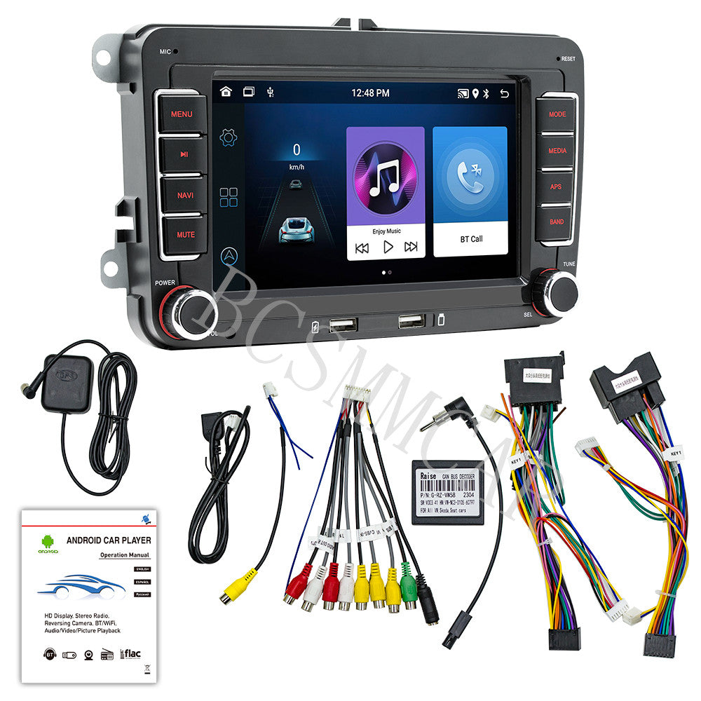 7 2Din Android 12 Car Stereo Radio GPS NAV Fit for Volkswagen for Jetta 1999-2005