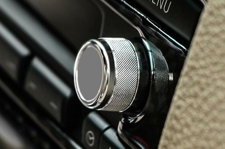 For 2005-2012 for BMW 3-Series E90 Silver Aluminum Console AC Knob Ring Cover Decor