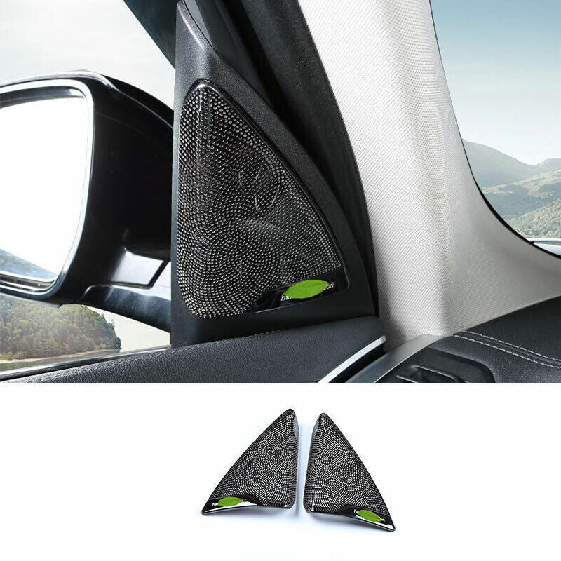 for BMW X3 G01 2018-21 Black Steel Inner A Pillar Post Horn Frame Cover Trim 2P