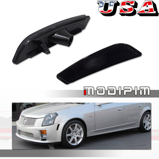 JDM Deep Smoke Lens Side Marker Light for 2003, 04, 05, 06, and 2007 for Cadillac CTS V