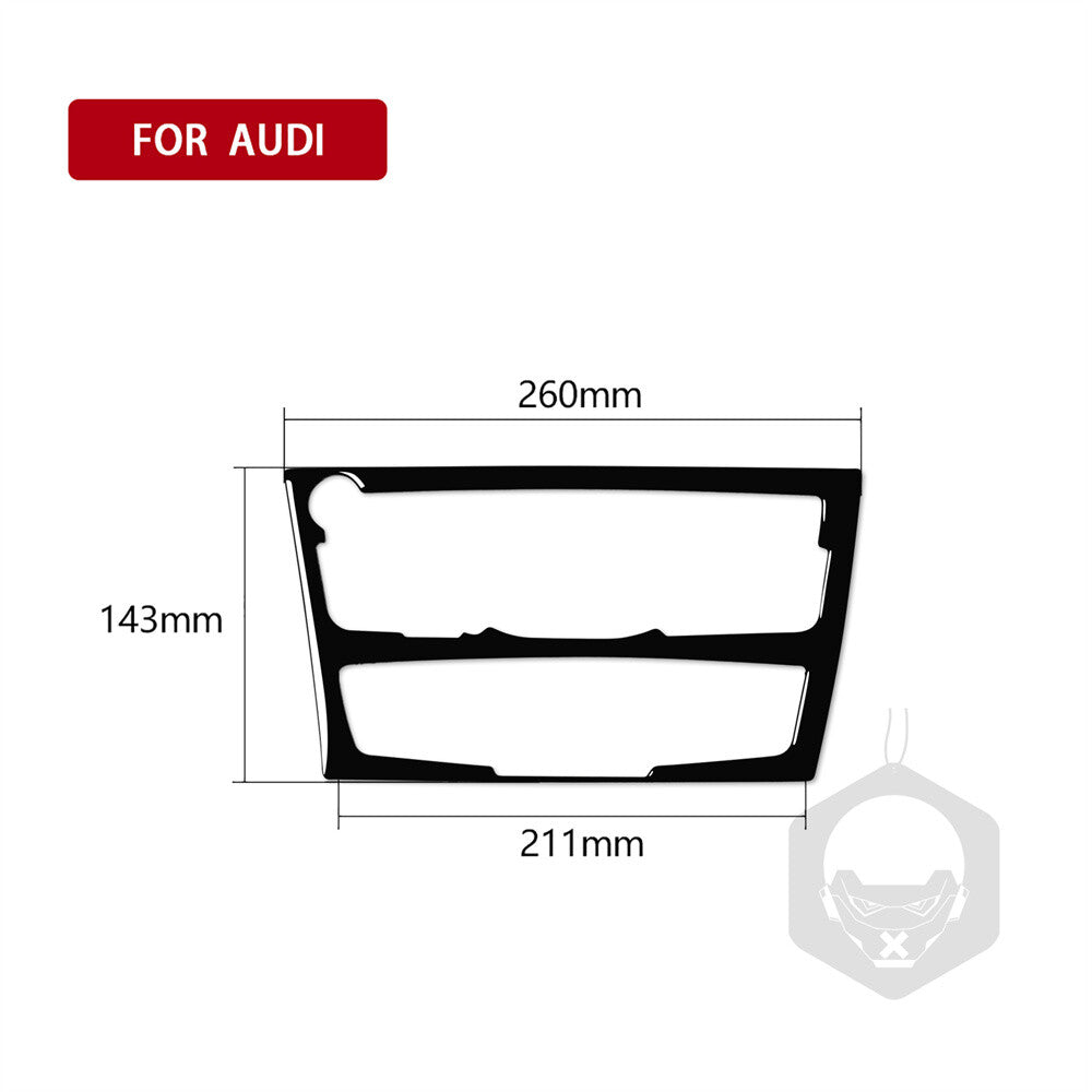 Gloss Black Central Console AC CD Switch Panel Trim for Audi Q5 8R SQ5 2009-2017