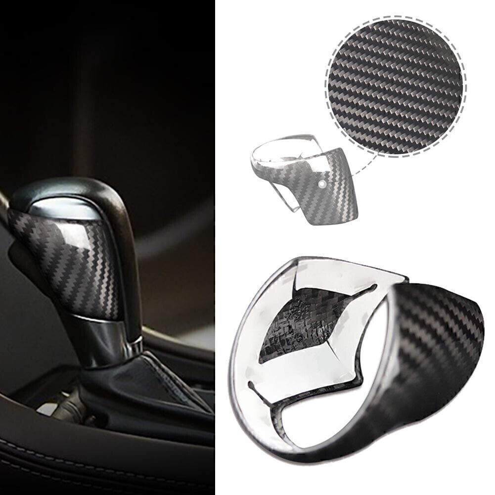 Carbon Look Gear Shift Knob Cover Trim for Mazda Atenza Axela CX-3 CX-4 CX-5 CX8