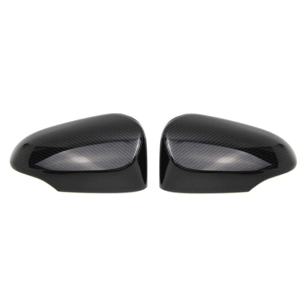 2X For 18-22 for Toyota C-HR Carbon Fiber Look Side Door Rearview Mirror Cover Trims