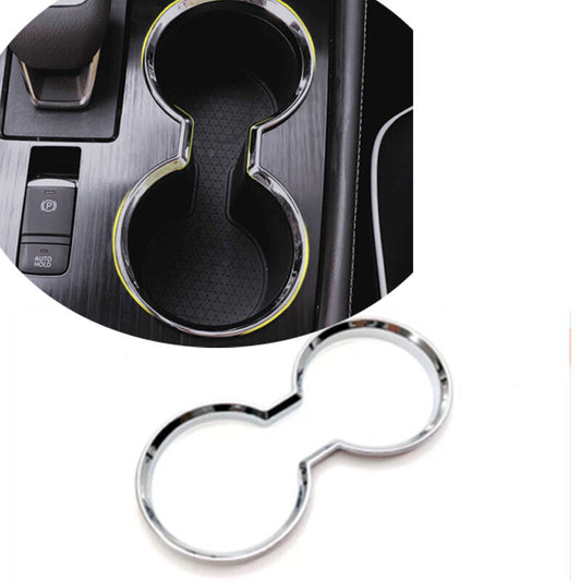 for Nissan Rogue 2021-2023 Water Cup Holder Cover Trim ABS Chrome 1x auto