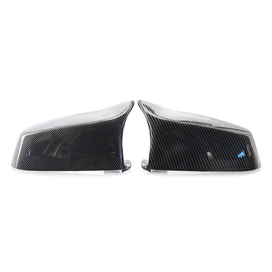 Fit for BMW 5 Series F10 E60 F01 F02 E63 2x Carbon Fiber Rear View Mirror Cover Trim