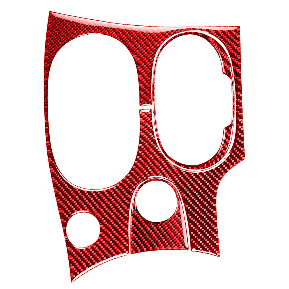 Interior Center Console Gear Shift Panel Trim Red for Chevrolet for Corvette C6 LHD