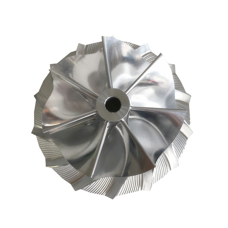 TD05H Reverse 7+7 Insert 60.27/82.32 mm Turbine Milling/Burnt Compressor Wheel