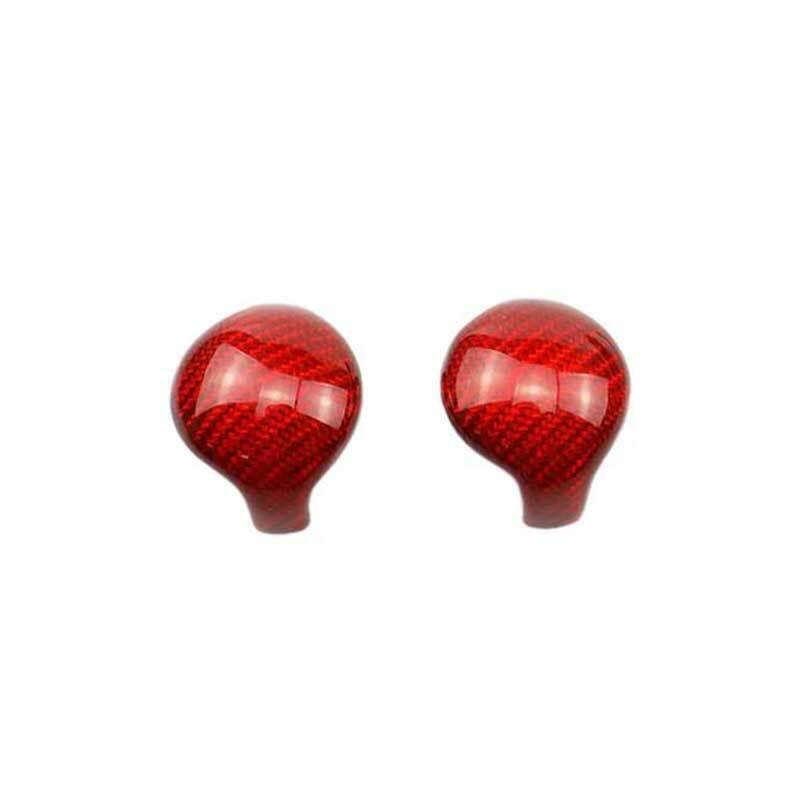 for Ford for Mustang 2015-2022 Red Dry Carbon Fiber Gear Shift Knob Shifter Lever