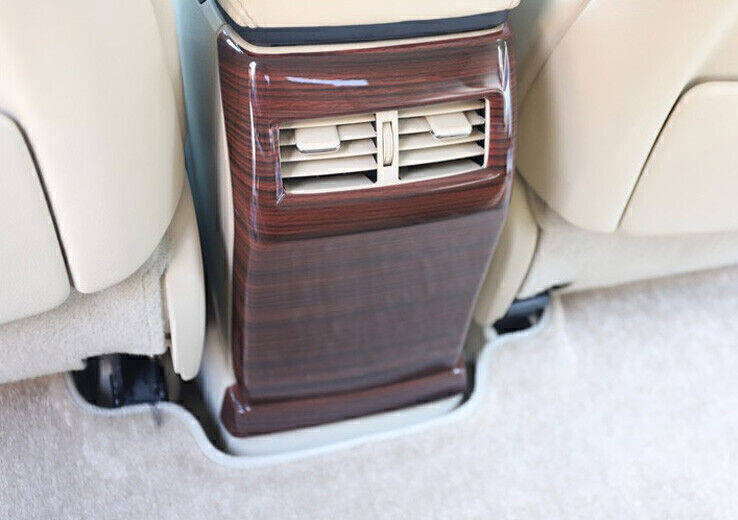 1X Wood Grain Rear Air Outlet Anti-Kick Panel Cover for Lexus RX350 450h 2009-15