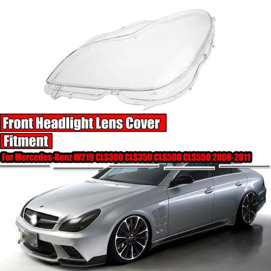 Left headlight lens cover for Mercedes-Benz W219 CLS-Class 2006-2011