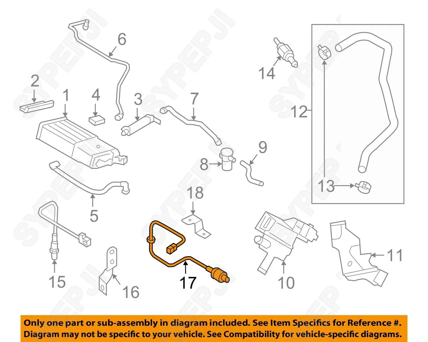 392102E411 Rear Oxygen Sensor for Hyundai for Tucson 2.0L 2019-2021 39210-2E411 new