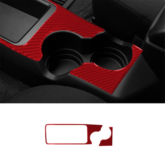Red Carbon Fiber Center Floor Console Cover Trim For Colorado 04-12/ for Canyon 05-12