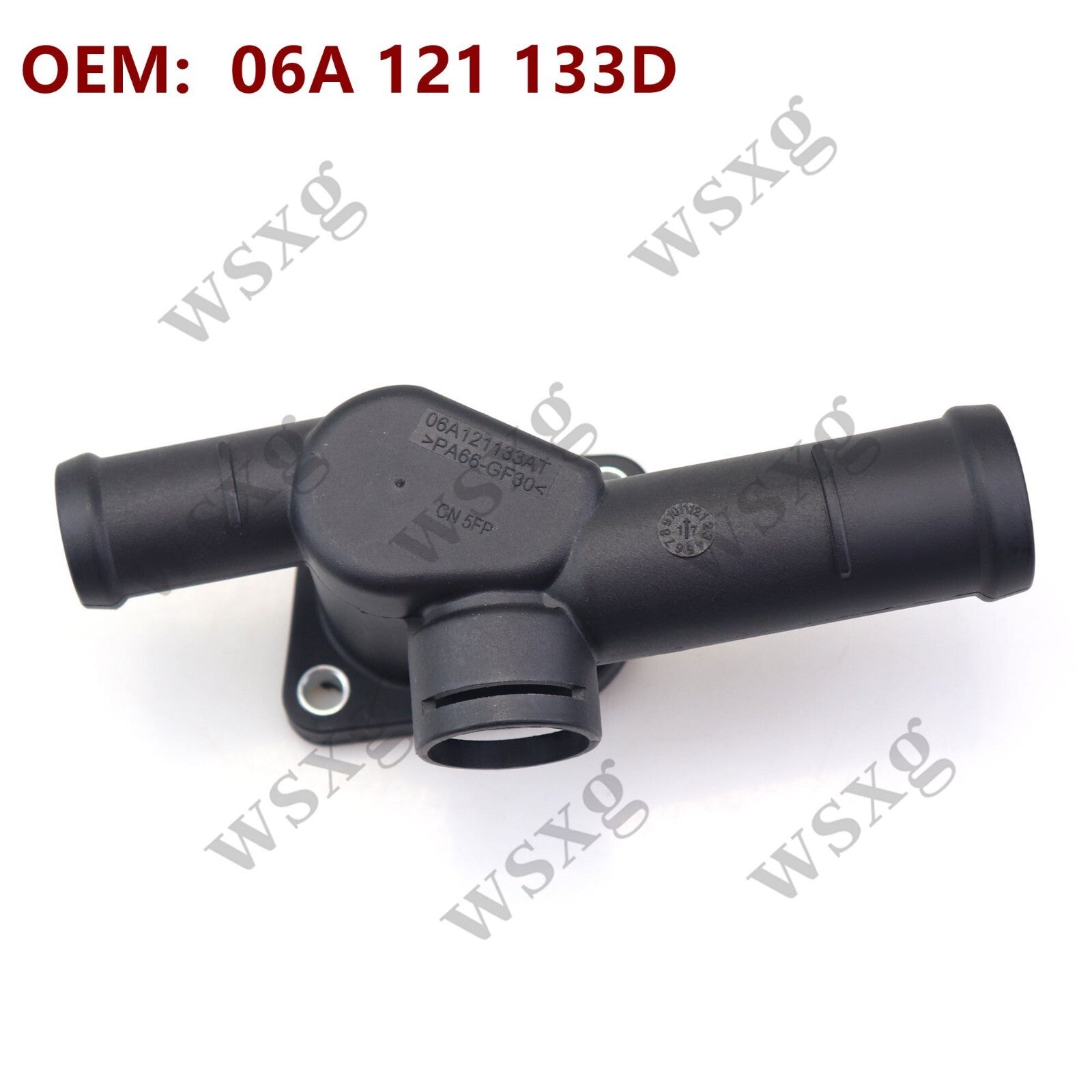 1PCS for VOLKSWAGEN 1999-2005 for GOLF for JETTA 2.0L4 COOLANT HOSE FLANGE 06A121132